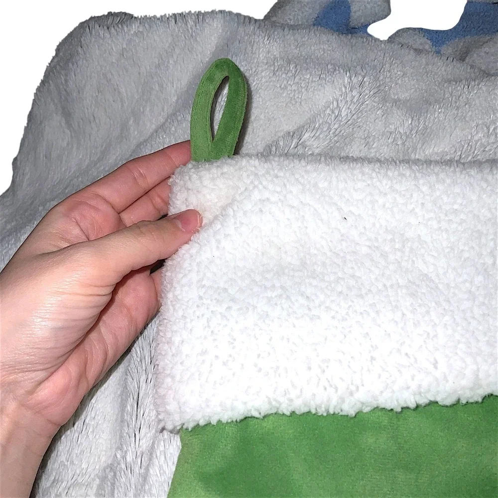 Target Green Christmas Stocking Monogram Letter B Sequin Bead Initial Plush 2011
